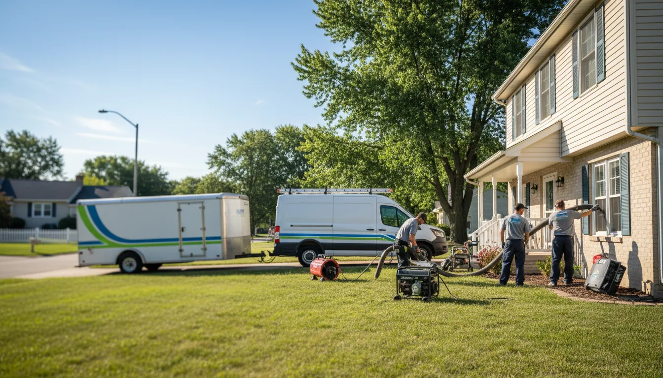 Flooded Basement Restoration And Cleanup With Repair in Versailles, OH near me